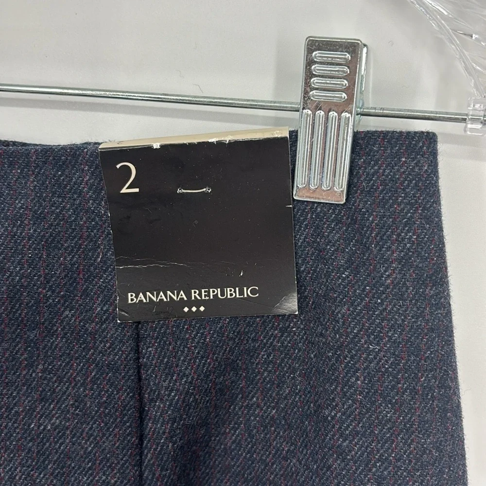 Banana Republic Factory Wool Blend Mini Skirt Women’s Size 2 Navy Blue NWT!